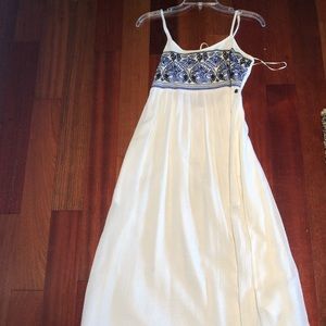 Roxy empire waist hi/low maxi dress with pockets